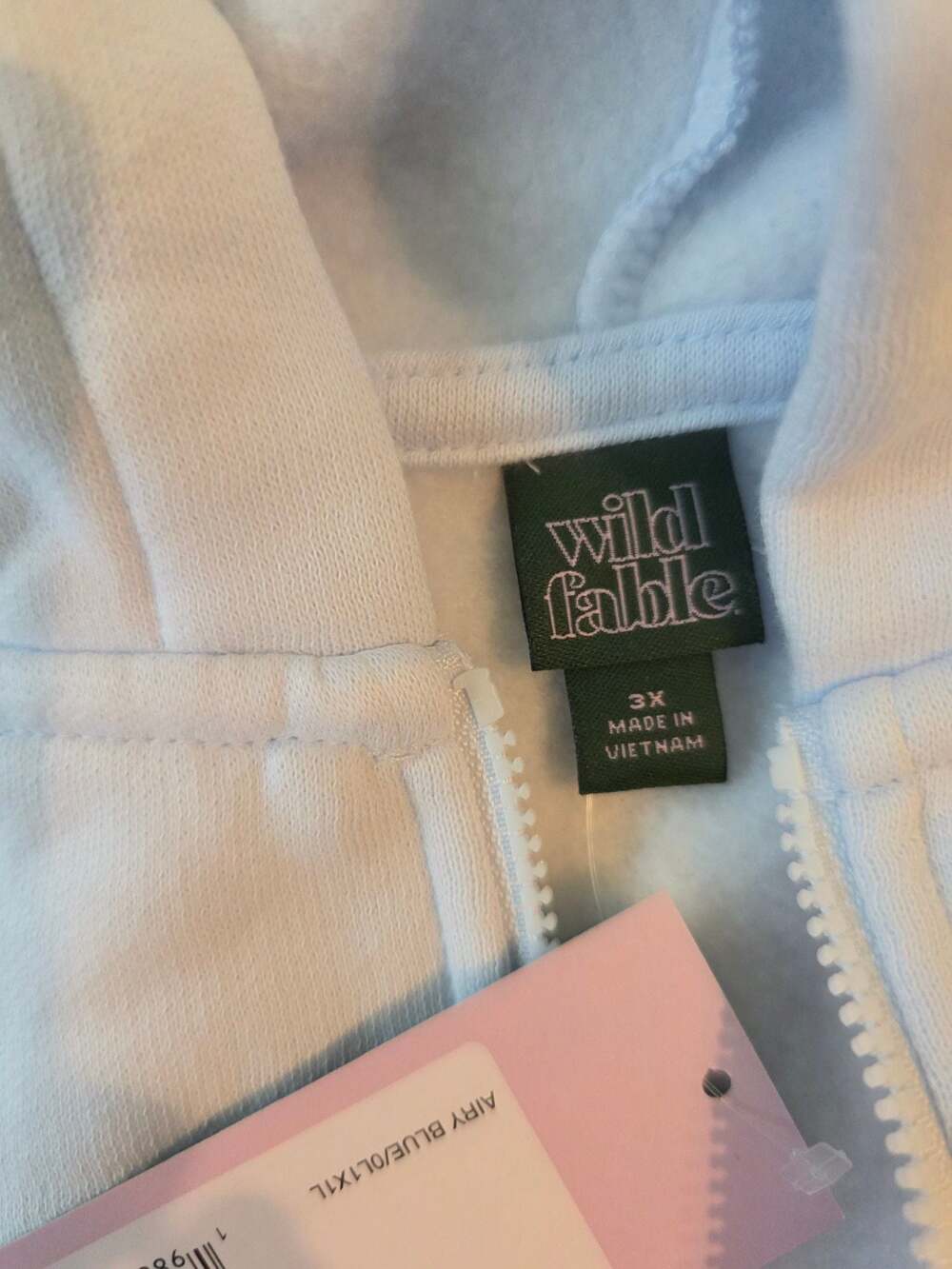Wild Fable Women's Full-Zip Hoodie in Airy Blue - Picture 3 of 4